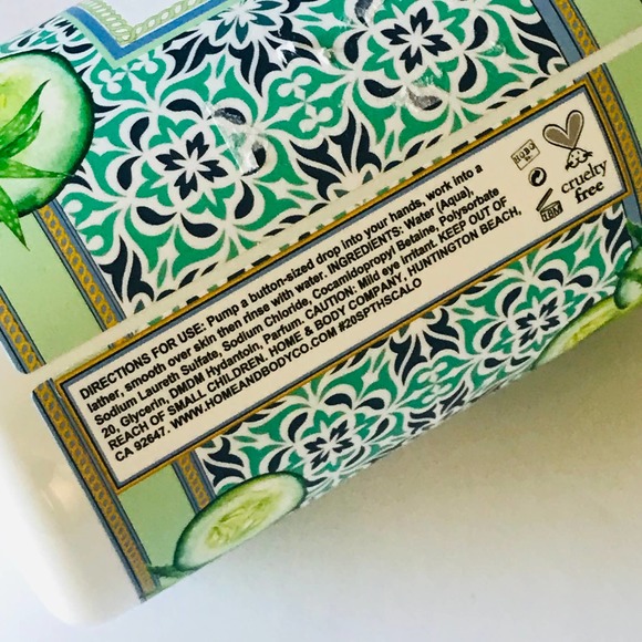 H&B Co. Tiles Collection CUCUMBER ALOE Hand 🖐 Soap - Picture 3 of 4